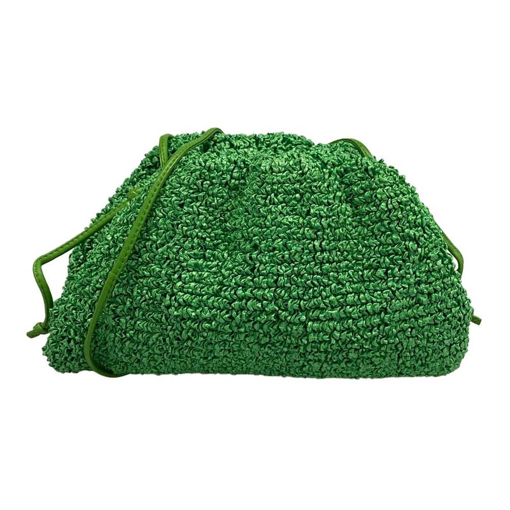 Bottega Veneta Mini The Pouch Shoulder Bag Boucle Curly Raffia Leather